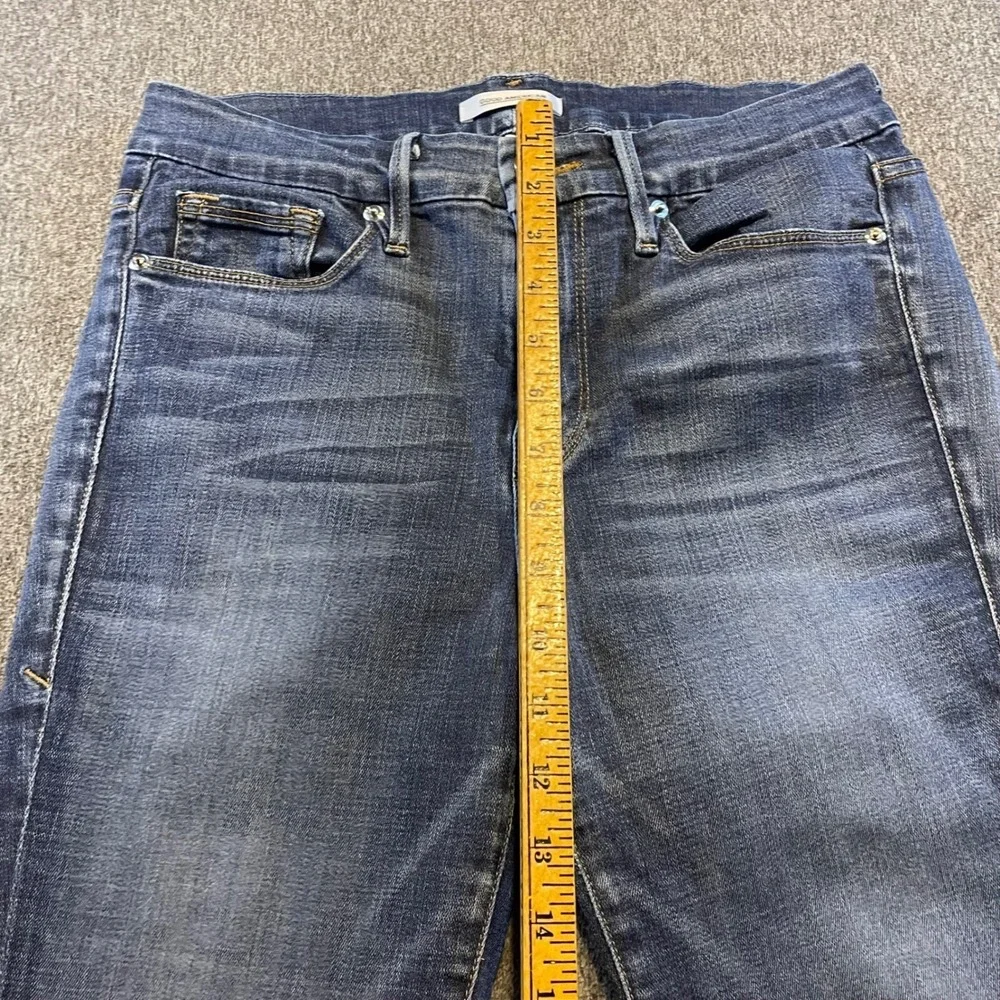Good American Jeans Slim Fit‎ Frayed Hem Dark Wash Denim Mens Size